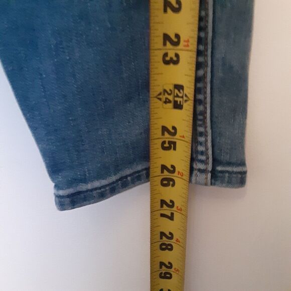 HOLLISTER Jeans Womens Size 9R Distressed Blue Skinny Zipper Ankle Low Rise Crop - Picture 11 of 11